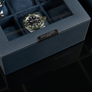 Watch Box - Heisse Double L Blue-3-Le Remontoir