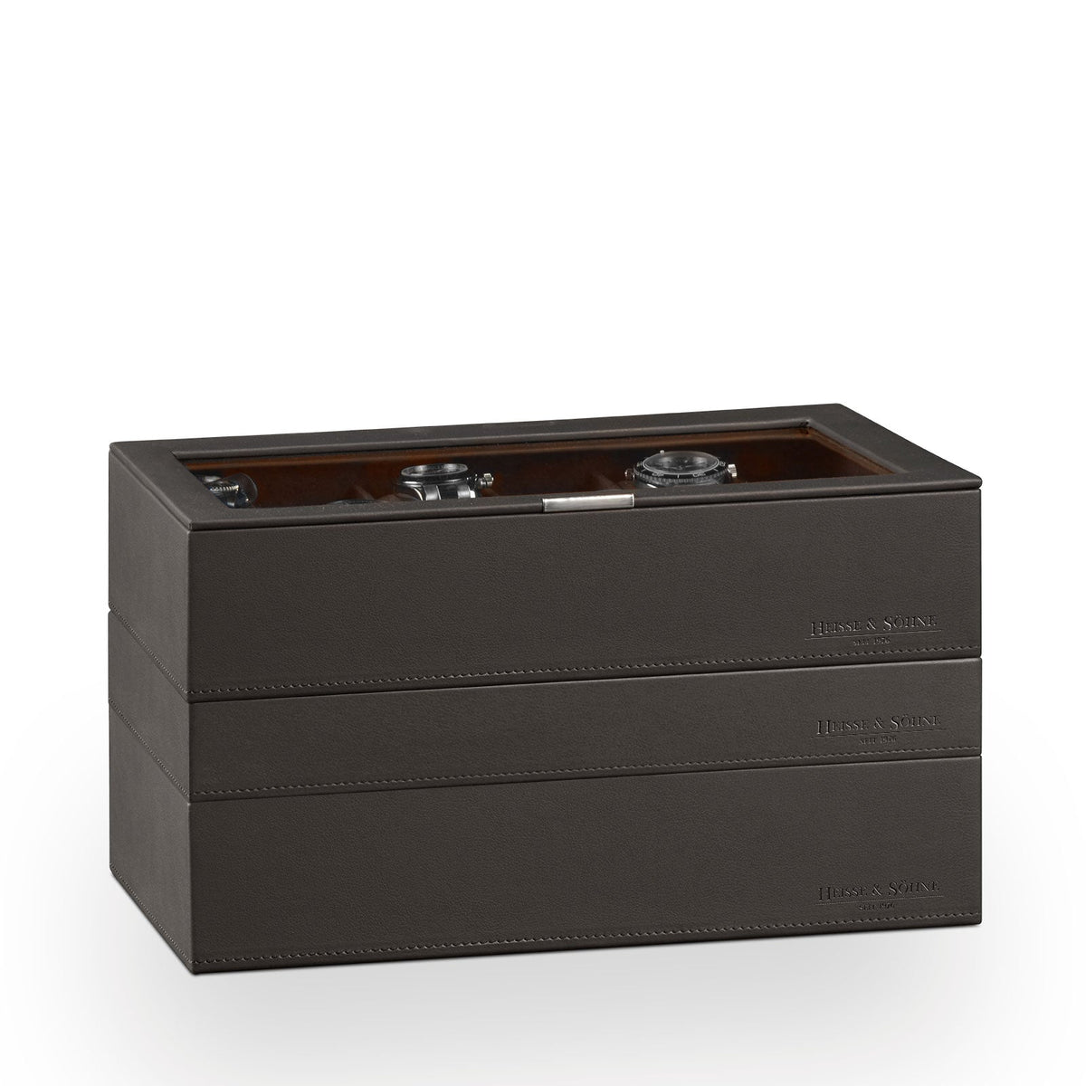 Watch Box - Heisse XXL Brown-1-Le Remontoir