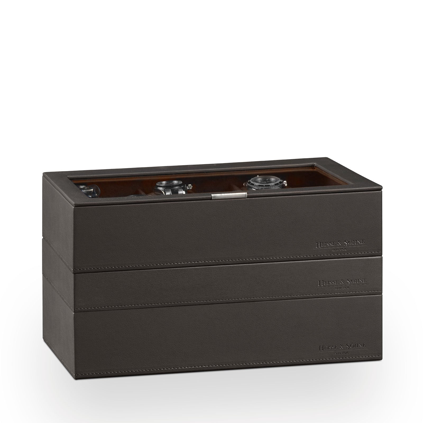 Watch Box - Heisse XXL Brown-1-Le Remontoir