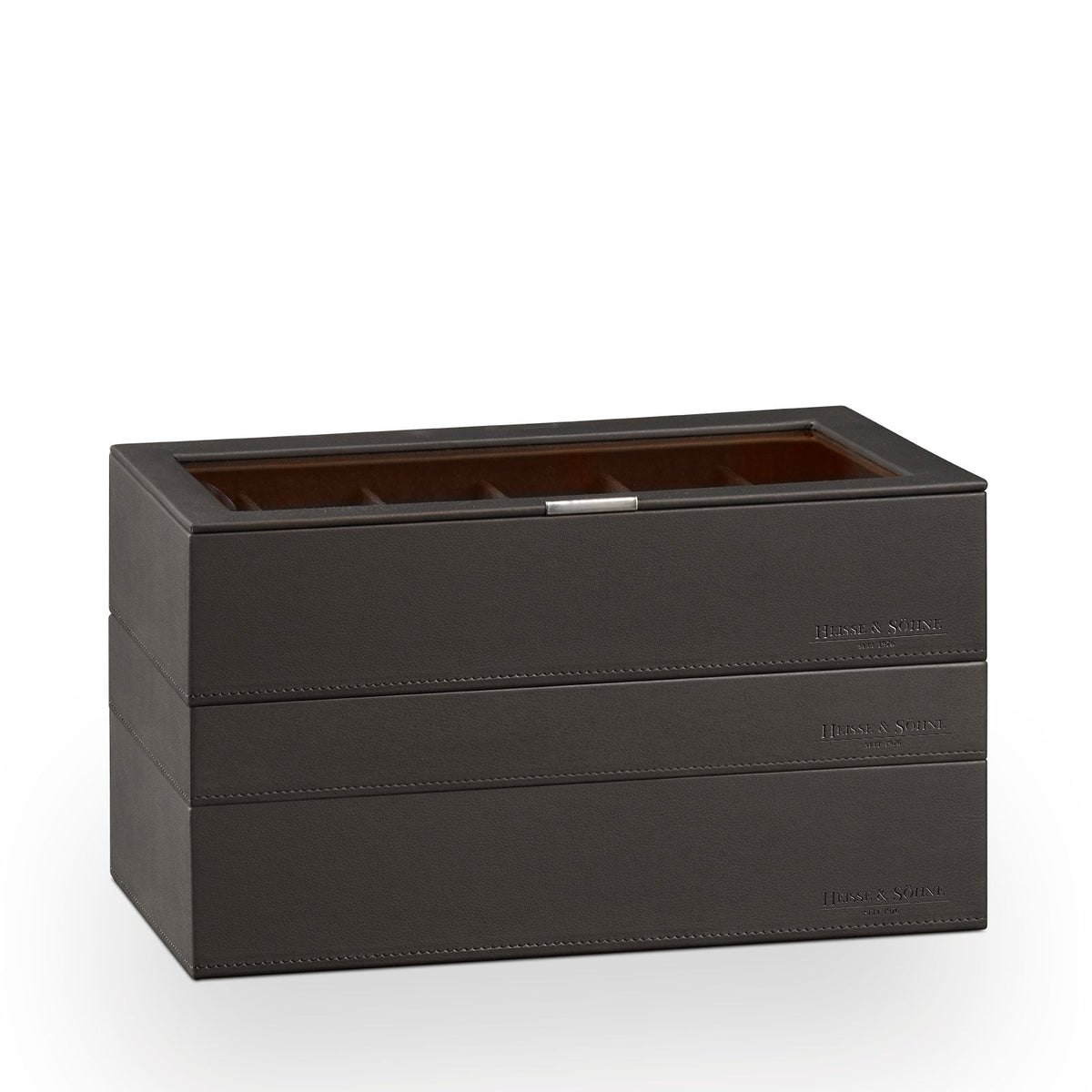 Watch Box - Heisse XXL Brown-2-Le Remontoir