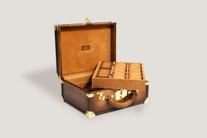 Watch Box - Honey Brown Trunk Patina-3-Le Remontoir