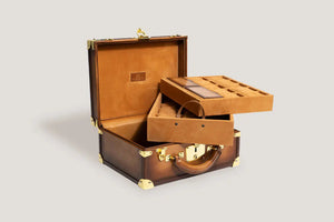 Watch Box - Honey Brown Trunk Patina-4-Le Remontoir