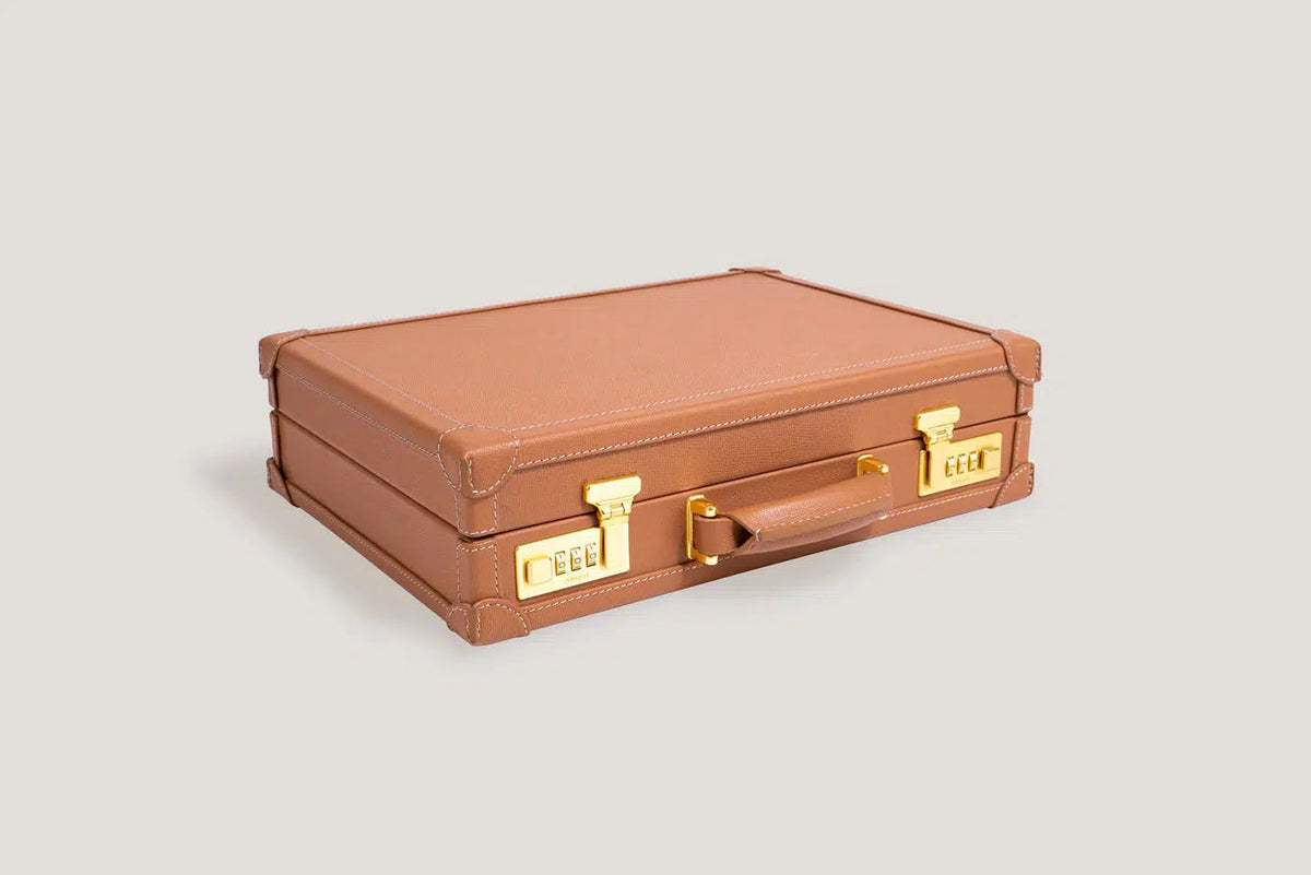 Watch Box - Master Safiano Camel-6-Le Remontoir