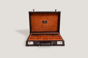 Watch Box - Master Safiano Dark Brown-4-Le Remontoir