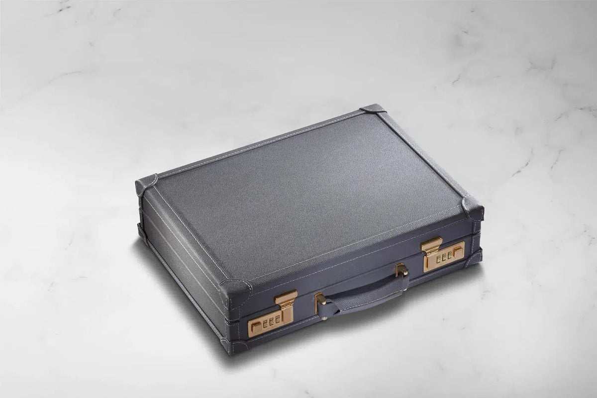 Watch Box - Master Safiano Dark Grey-2-Le Remontoir