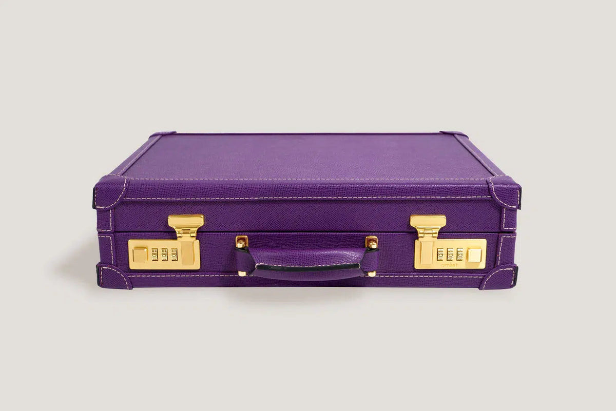 Watch Box - Master Safiano Purple-3-Le Remontoir