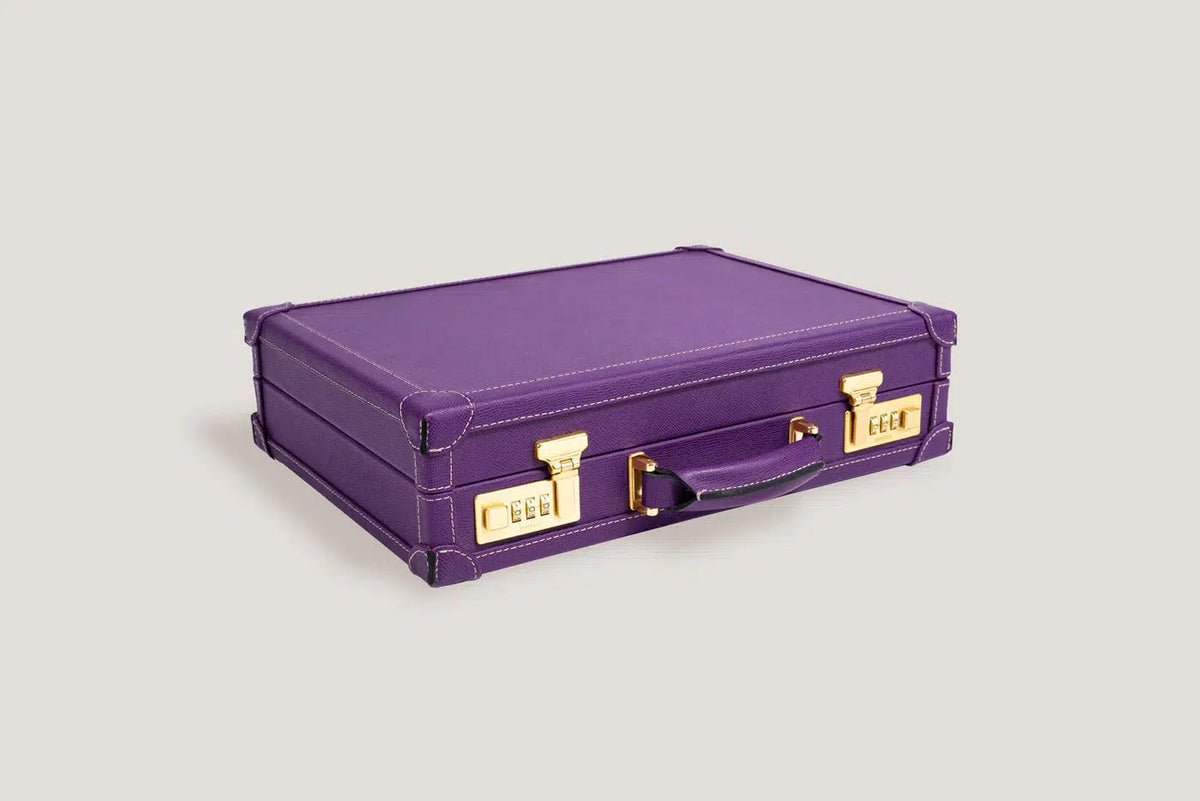Watch Box - Master Safiano Purple-6-Le Remontoir