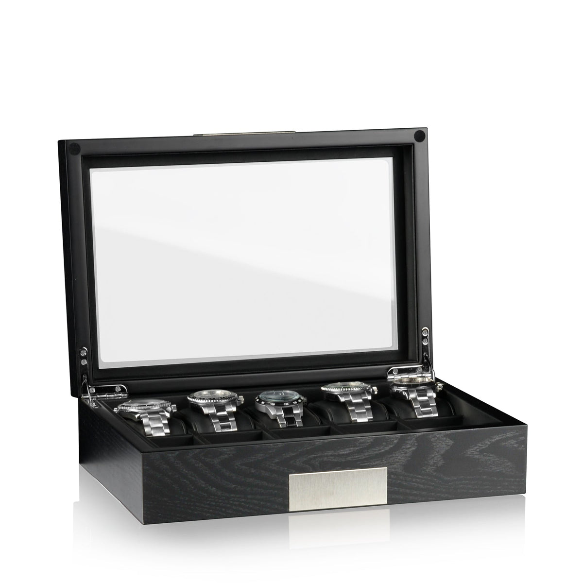 Watch Box - Monterray Black Satin-1-Le Remontoir