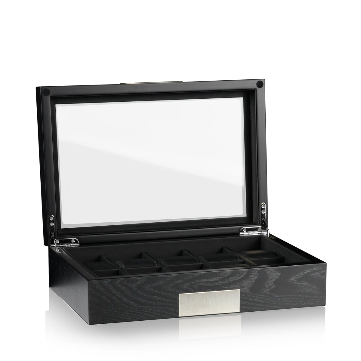 Watch Box - Monterray Black Satin-2-Le Remontoir