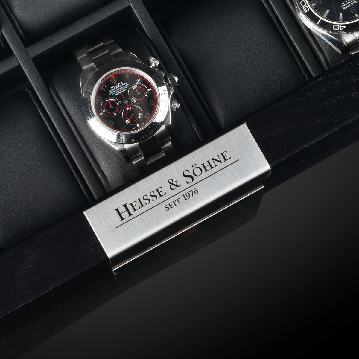 Watch Box - Monterray Black Satin-5-Le Remontoir