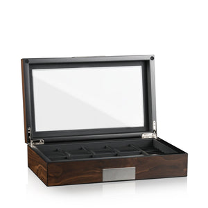 Watch Box - Monterray Satin Walnut-2-Le Remontoir