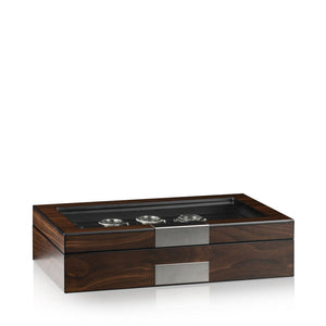 Watch Box - Monterray Satin Walnut-3-Le Remontoir