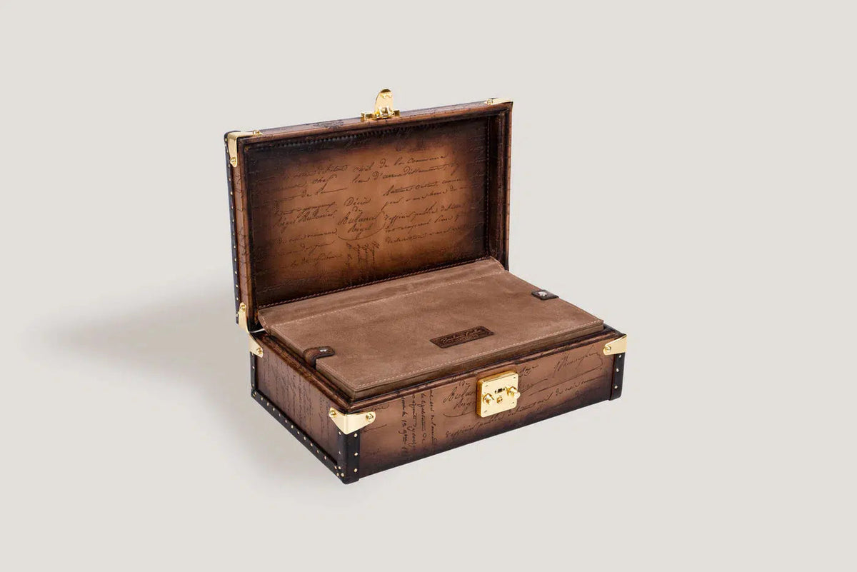 Watch Box - Petra Parchment Light Tan-3-Le Remontoir