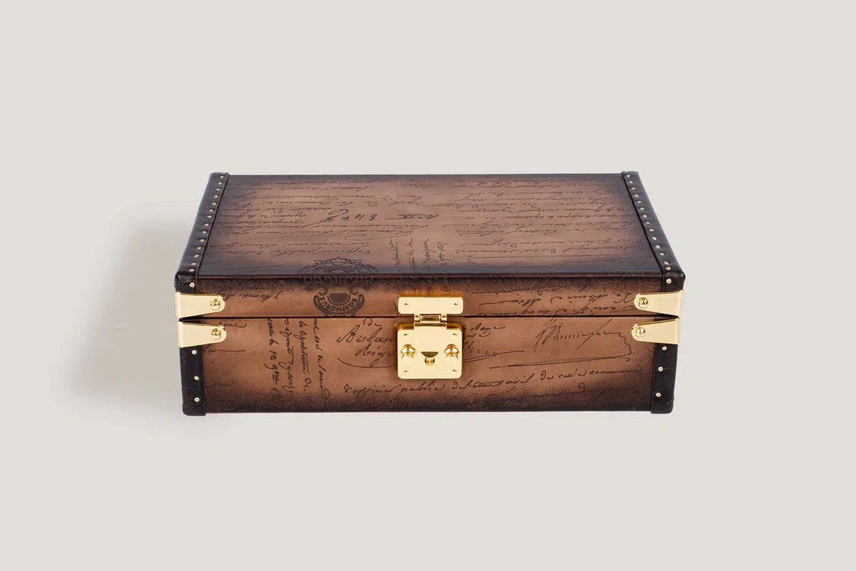 Watch Box - Petra Parchment Light Tan-4-Le Remontoir