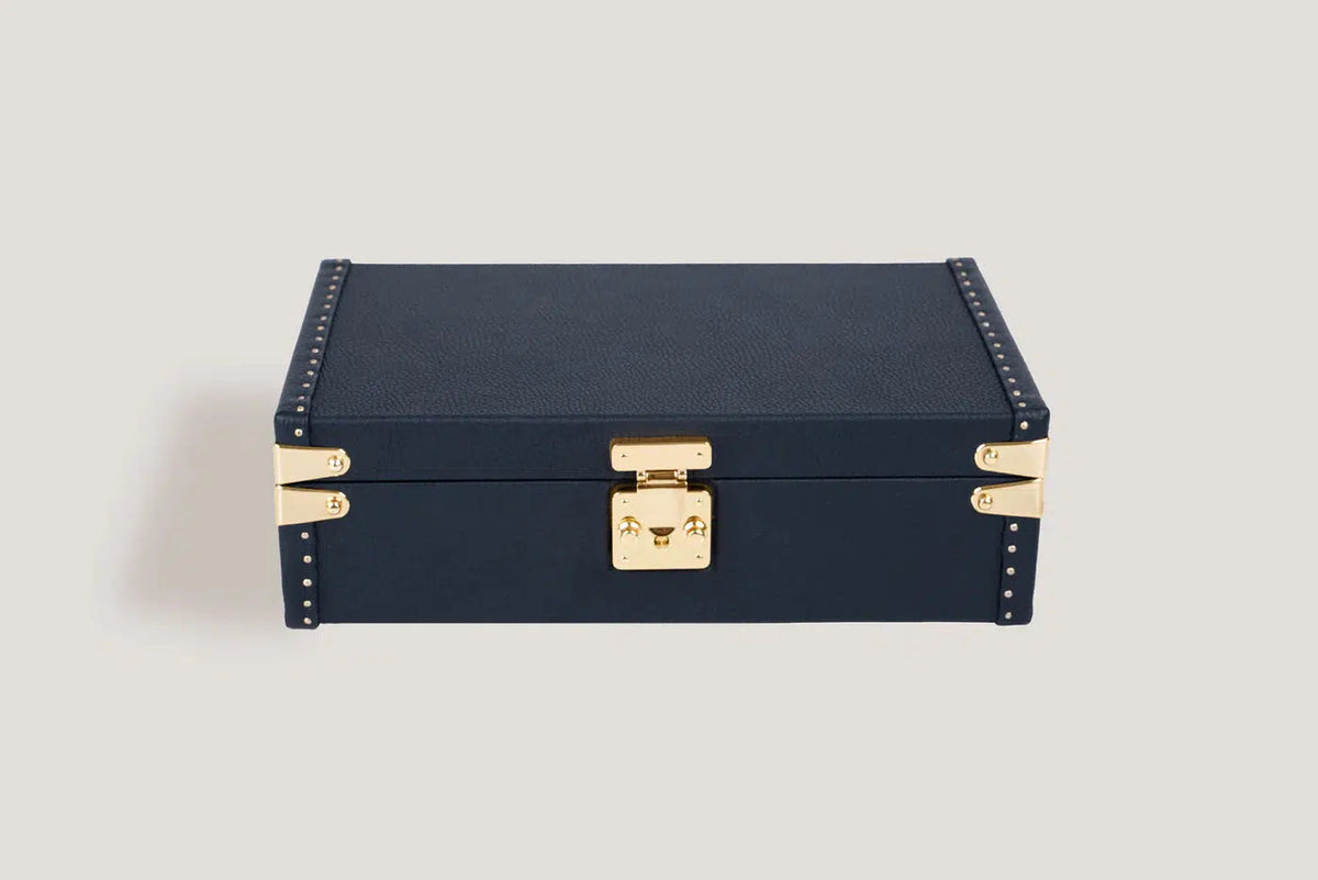 Watch Box - Petra Togo Dark Blue-5-Le Remontoir