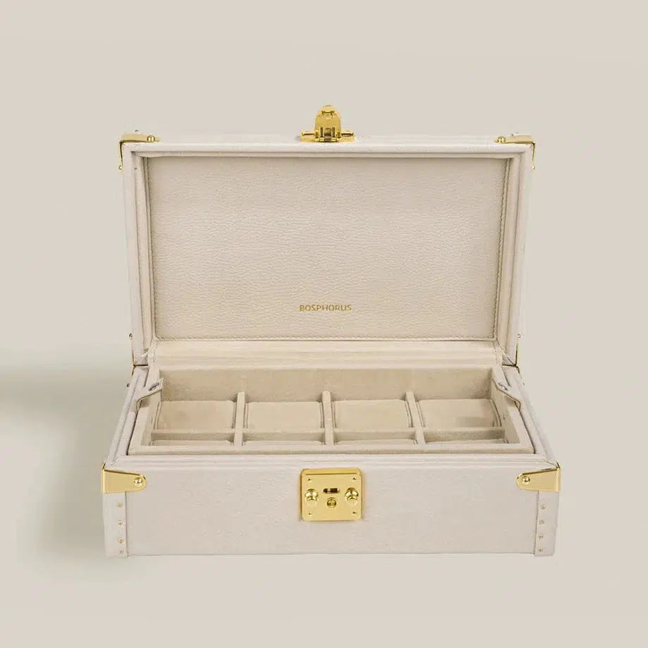 Watch Box - Petra Togo Light Cream-1-Le Remontoir