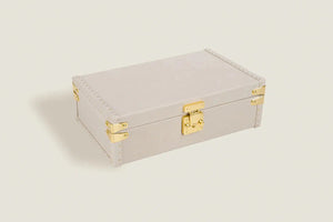 Watch Box - Petra Togo Light Cream-2-Le Remontoir