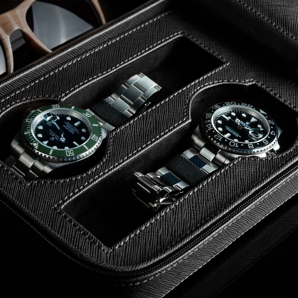 Watch Box - Saffiano Black Lifestyle-7-Le Remontoir