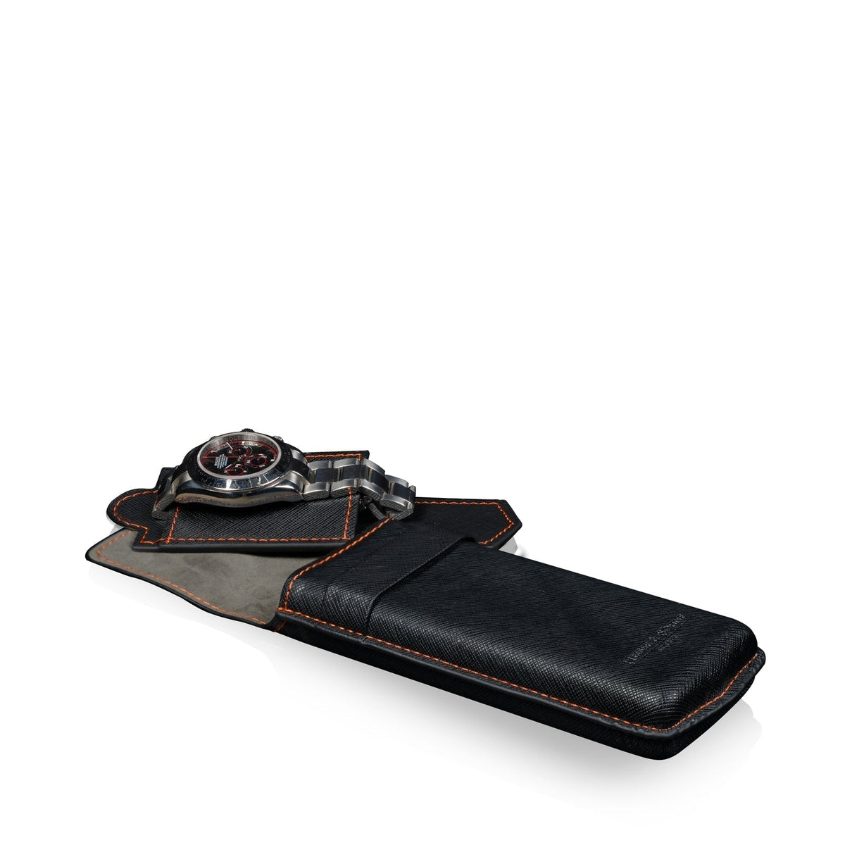 Watch Box - Saffiano Gold Case-1-Le Remontoir