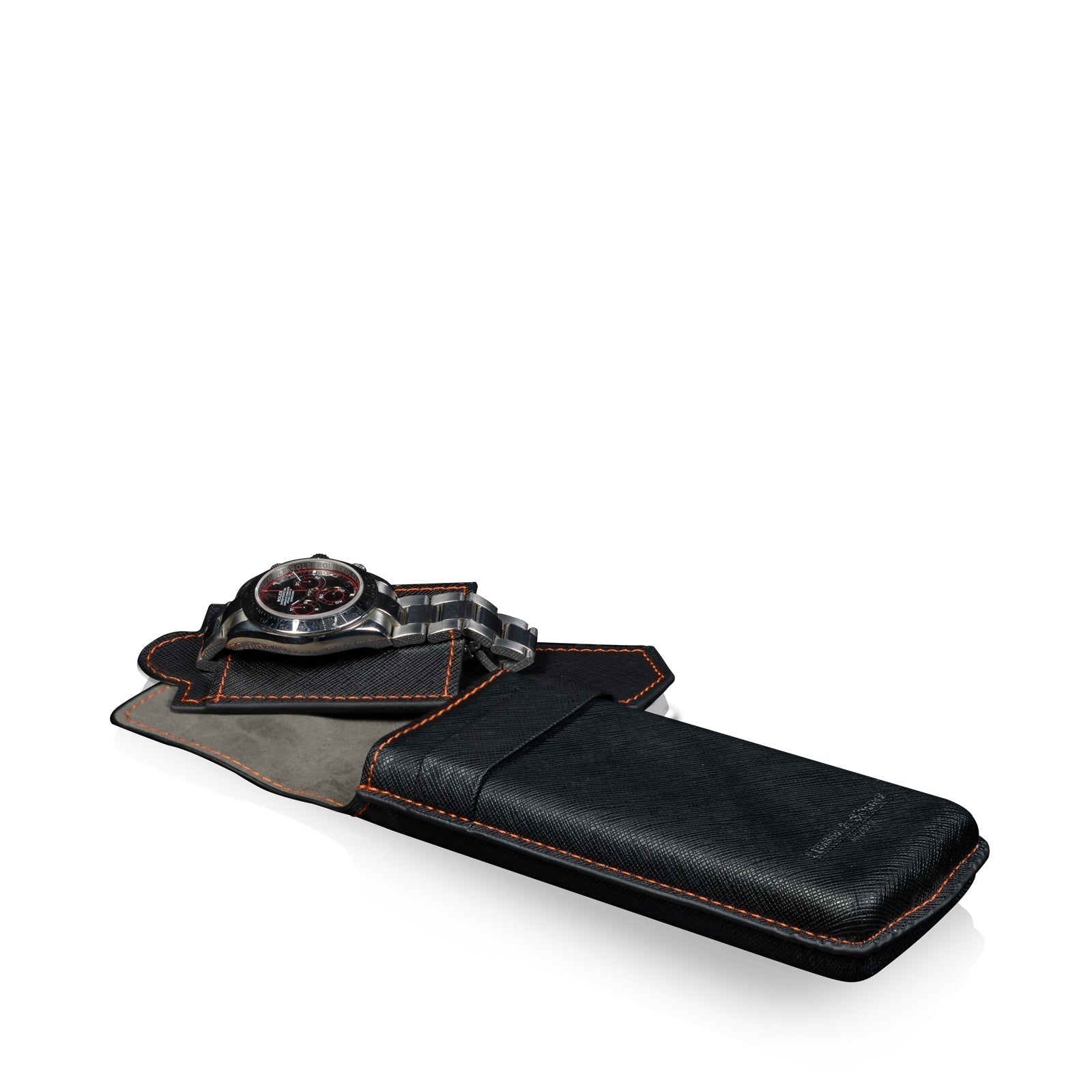 Watch Box - Saffiano Gold Case-1-Le Remontoir