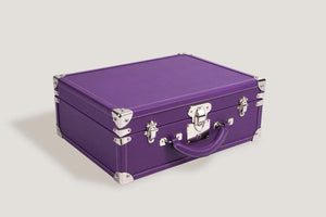 Watch Box - Safiano Purple Trunk-2-Le Remontoir