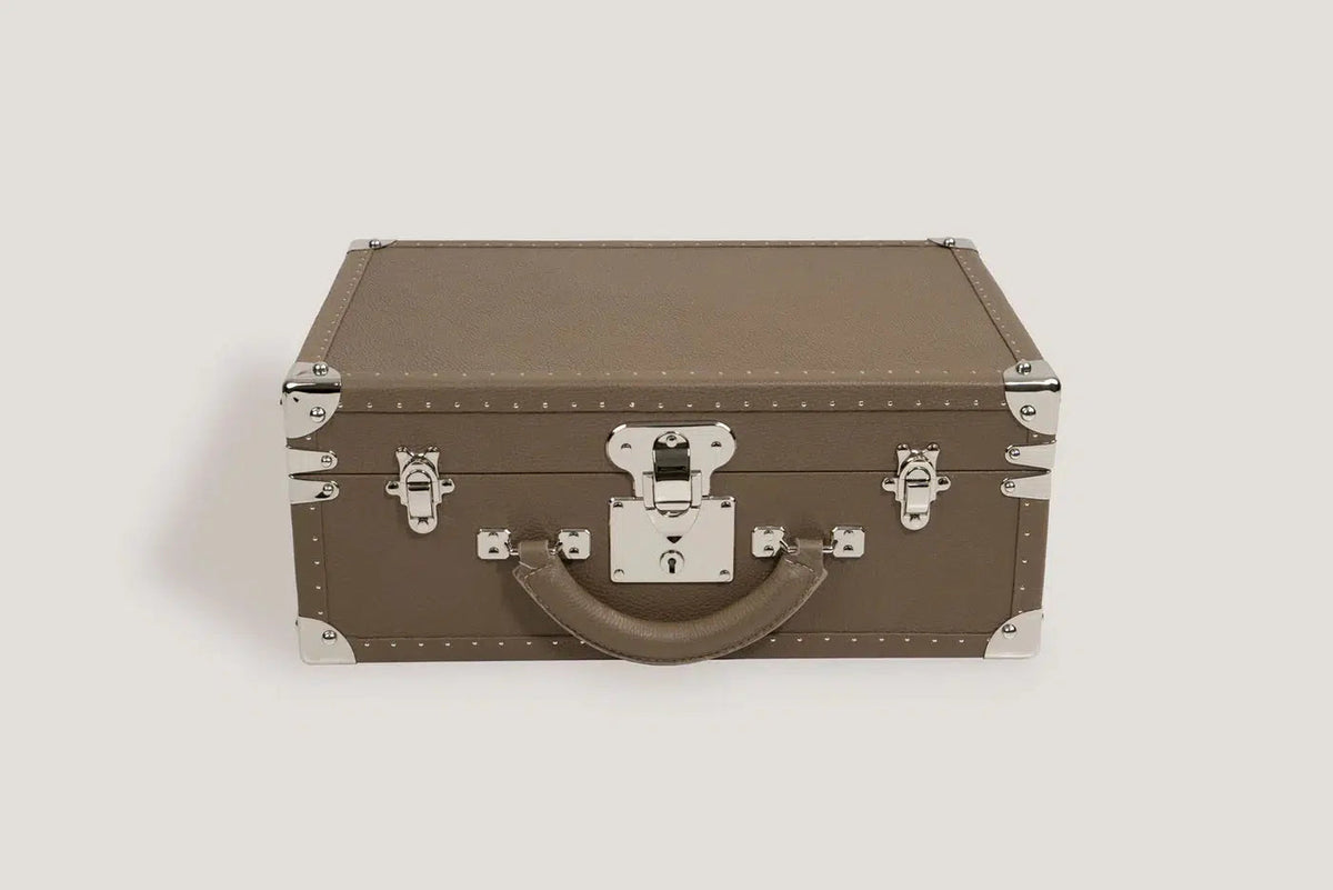 Watch Box - Togo Beige Trunk-2-Le Remontoir