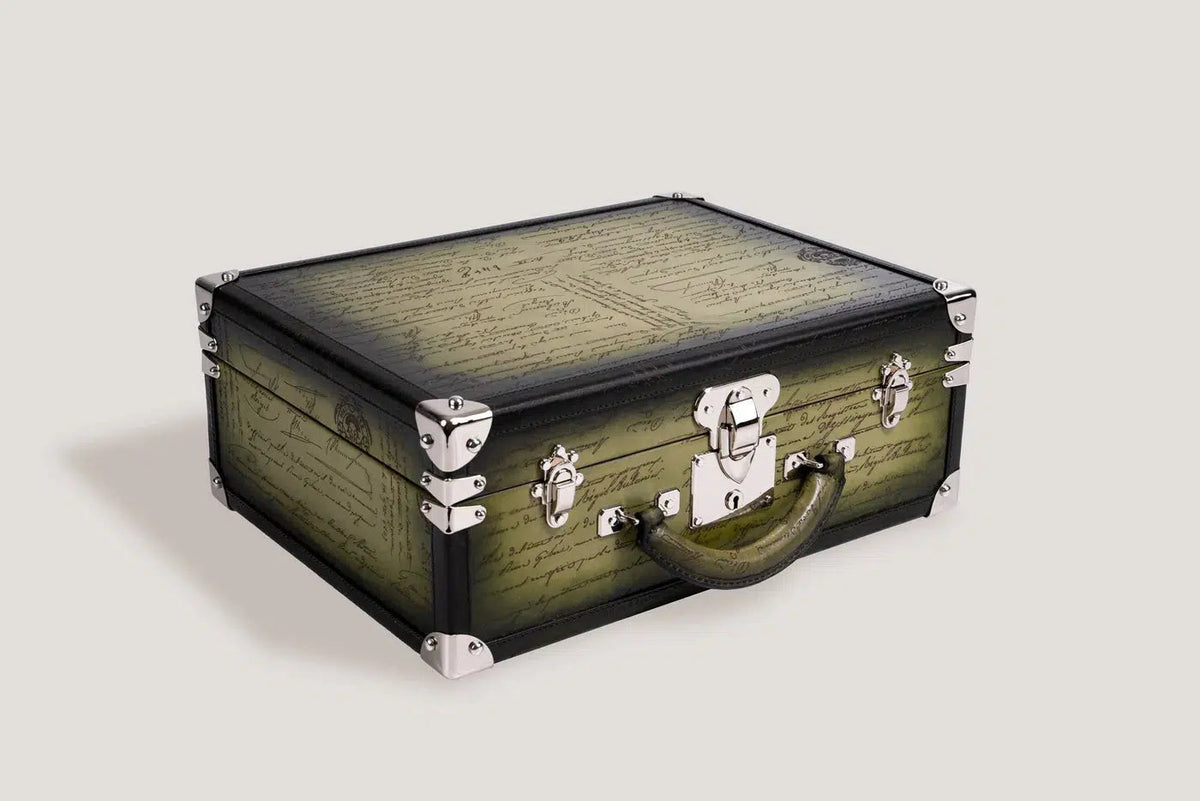 Watch Box - Trunk Olive Green-2-Le Remontoir