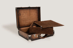 Watch Box - Trunk Parchment Brown-4-Le Remontoir