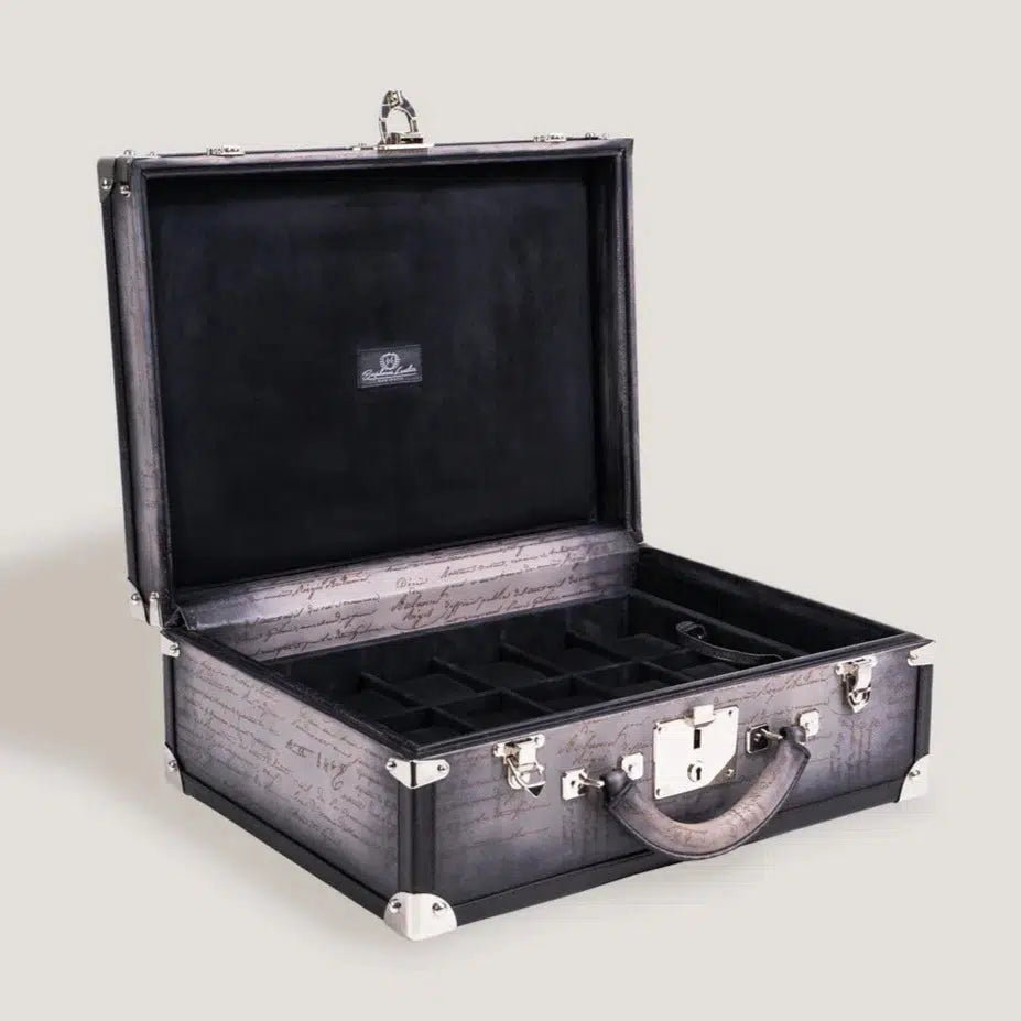 Watch Box - Trunk Parchment Grey-1-Le Remontoir