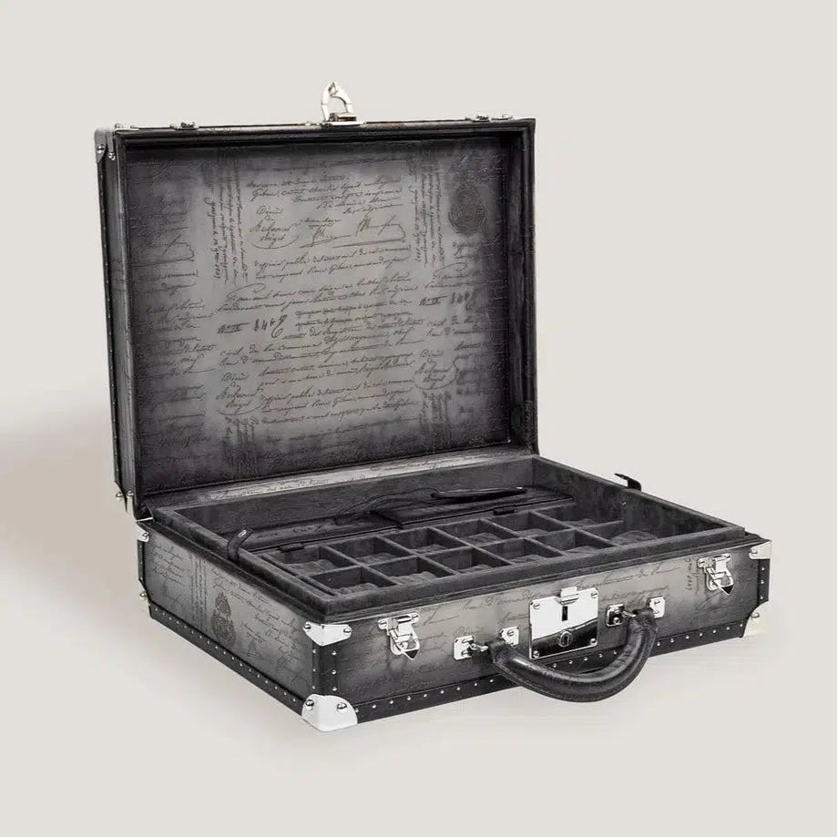 Watch Box - Trunk Parchment Grey-1-Le Remontoir