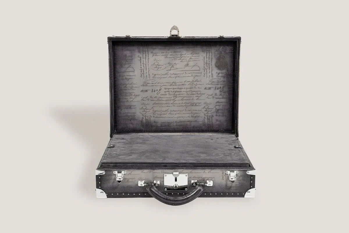 Watch Box - Trunk Parchment Grey-2-Le Remontoir