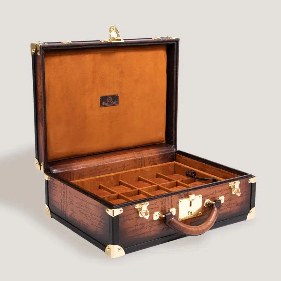 Watch Box - Trunk Parchment Light Tan-1-Le Remontoir