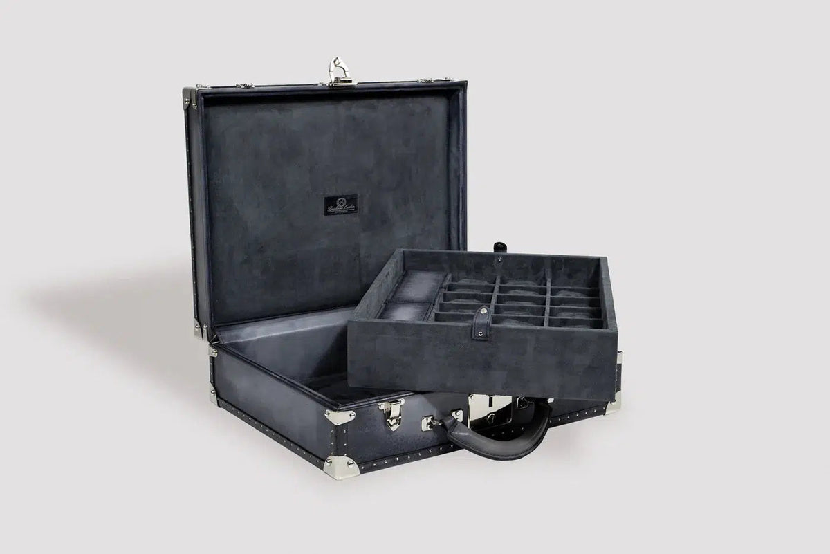 Watch Box - Trunk Patina Grey-4-Le Remontoir