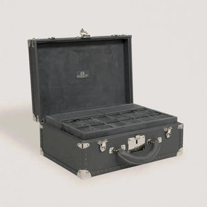 Watch Box - Trunk Togo Dark Grey-1-Le Remontoir