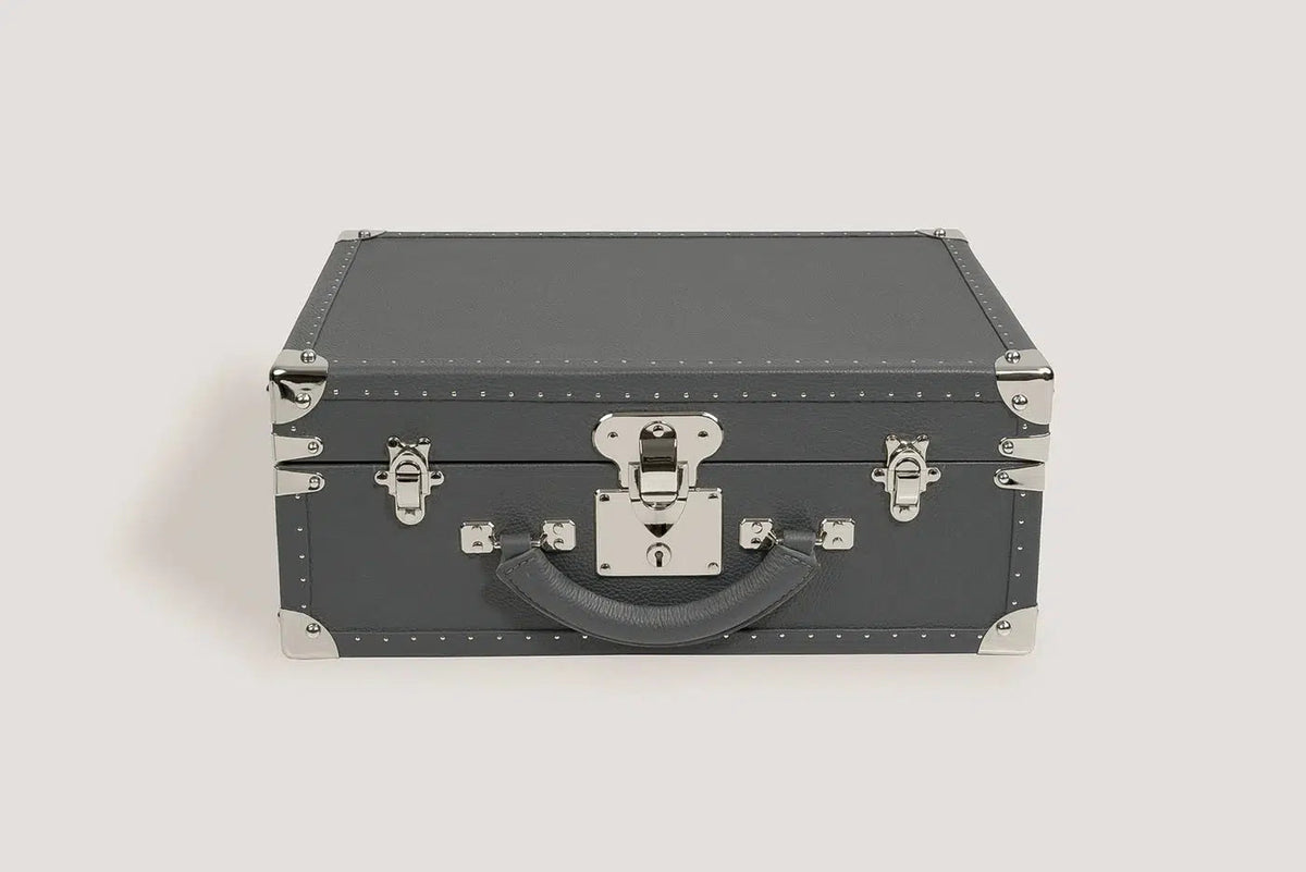 Watch Box - Trunk Togo Dark Grey-2-Le Remontoir