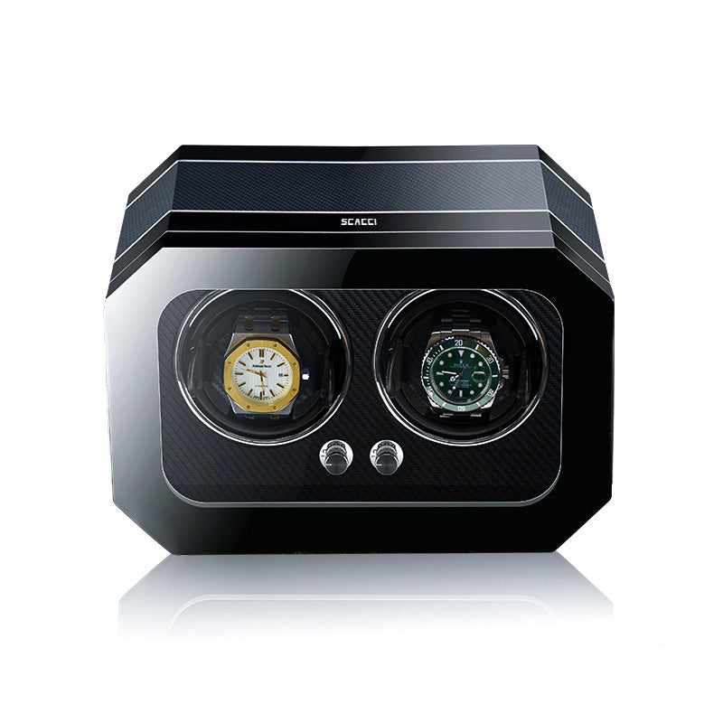 Watch Winder 2 Slots - Scacci Carbon-1-Le Remontoir