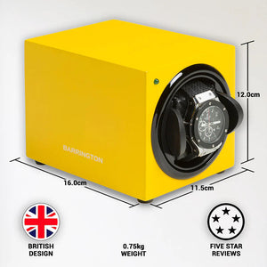 Watch Winder - Barrington Electric Yellow-4-Le Remontoir