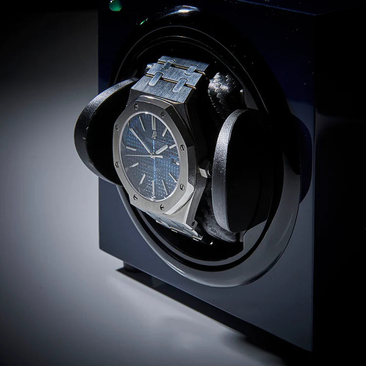 Watch Winder - Barrington Midnight Blue-3-Le Remontoir