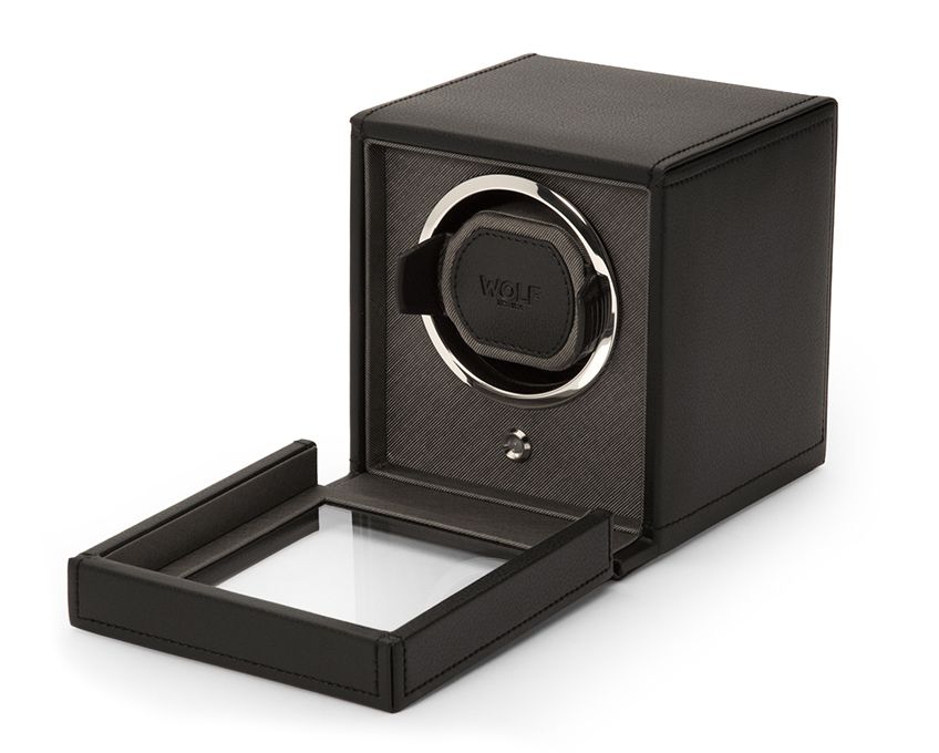 Watch Winder - Cube Cover Black-2-Le Remontoir