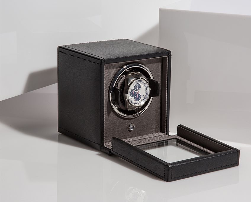 Watch Winder - Cube Cover Black-4-Le Remontoir