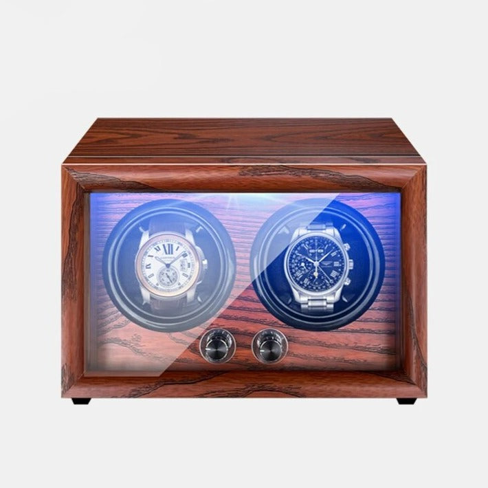 Watch Winder Full Wood Walnut Duo-1-Le Remontoir