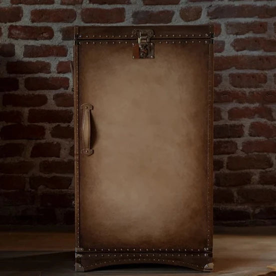 Watch Winder - Honey Brown Trunk Patina-2-Le Remontoir