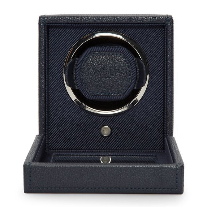 Watch Winder - Navy Cube Cover-1-Le Remontoir