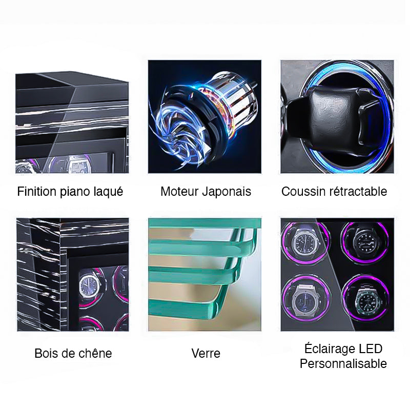 Watch Winder - Quadra Zebra-4-Le Remontoir