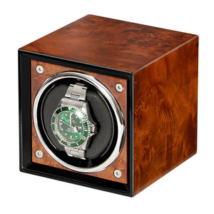 Watch Winder - Teak Cube-1-Le Remontoir