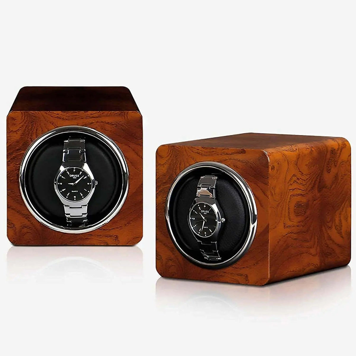 Watch Winder - Teak Prism-2-Le Remontoir