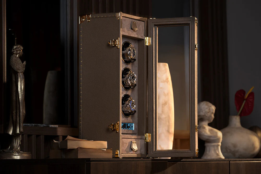 Watch Winder - Togo Beige-4-Le Remontoir