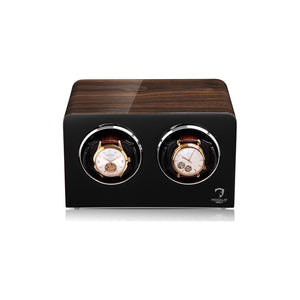 Watch Winder - Walnut Bedside Duo-1-Le Remontoir