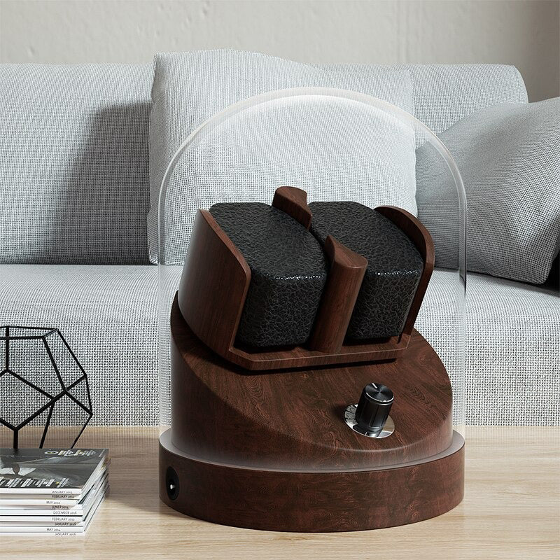 Watch Winder - Walnut Bell Dome-2-Le Remontoir