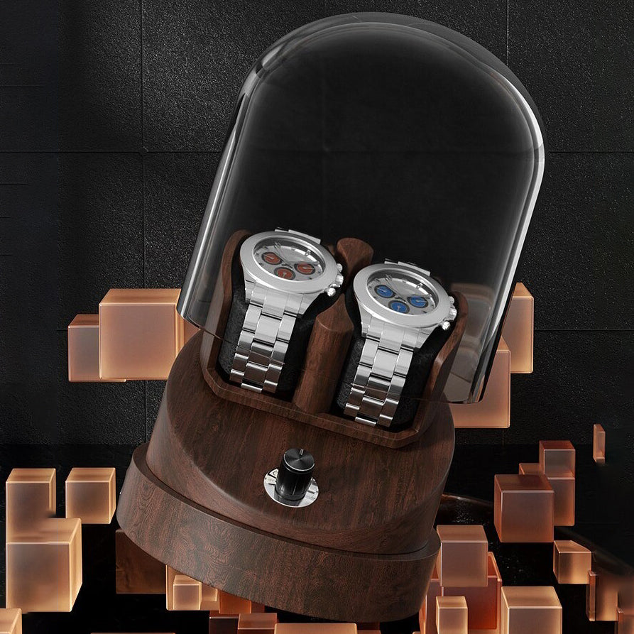 Watch Winder - Walnut Bell Dome-3-Le Remontoir